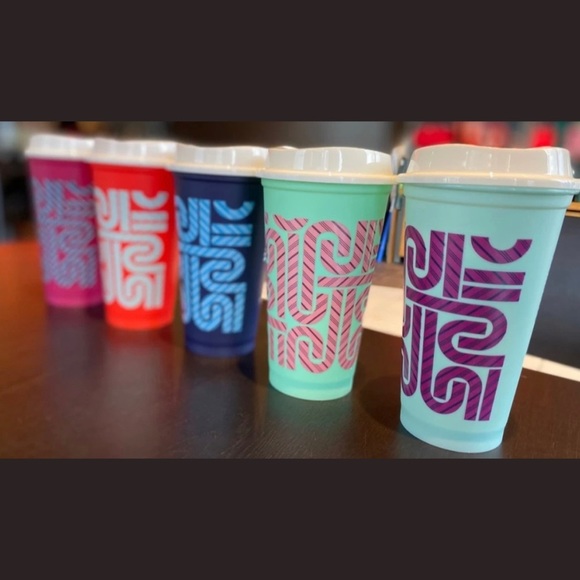 Starbucks Other - Starbucks 6 Reusable Hot Cups 16oz Color Change Christmas Candy Canes NIB 2020